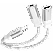 73502304 USB C/Jack 3,5MM 0,12M SWISSTEN