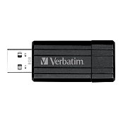 8GB USB Flash 2.0 PinStripe Bk VERBATIM
