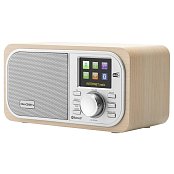 Internetové rádio s DAB+ GoGEN IR 237 BTDAB, hnědá/stříbrná