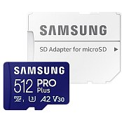 MicroSDXC 512GB PRO Plus+SD adap SAMSUNG