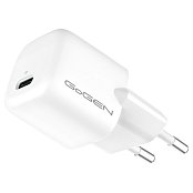 Nabíječka do sítě GoGEN ACHPD130, 1xUSB-C PD, 30W - bílá