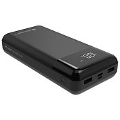 Powerbank GoGEN 30000mAh, USB-C PD 20W, LCD - černá