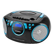 Radiomagnetofon s CD Hyundai TRC 788 AU3BBL, černá/modrá