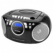 Radiomagnetofon s CD Hyundai TRC 788 AU3BS, černá/stříbrná