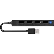 SNAPPY SLIM USB Hub 4 Port Blk SPEEDLINK