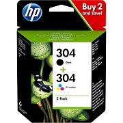 3JB05AE ink 304 black+color 120Bkstr. HP