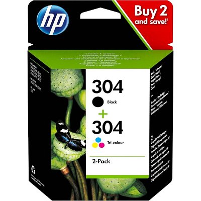 3JB05AE ink 304 black+color 120Bkstr. HP
