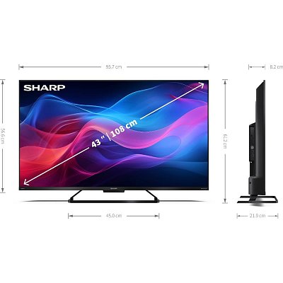 43GR8265E 4K QLED GOOGLE TV 144Hz SHARP