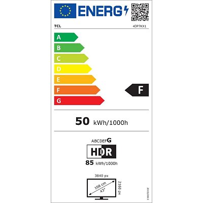43P7K QLED TV TCL