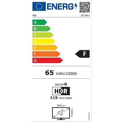 50T7B QLED TV TCL