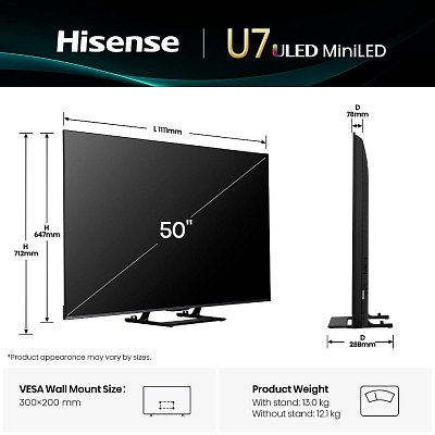 50U7Q Mini LED QLED TV HISENSE