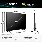 55A6Q LED TV HISENSE