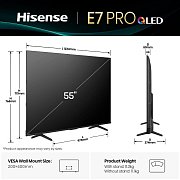 55E77Q PRO QLED TV HISENSE