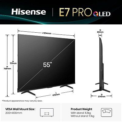55E77Q PRO QLED TV HISENSE