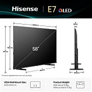 58E7Q QLED TV HISENSE