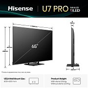 65U7Q PRO Mini LED QLED TV HISENSE