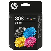 6L6S6UE 2-pack black/color ink No.308 HP