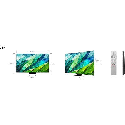 75C855 QLED TV Mini LED 144Hz TCL