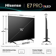 75E77Q PRO QLED TV HISENSE