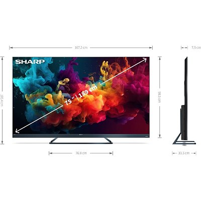 75FQ5EA QLED GOOGLE TV 120/144Hz SHARP