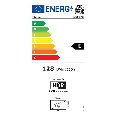 85E7NQ PRO QLED SMART TV HISENSE