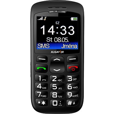 A670 Senior černý + stol.nab. ALIGATOR
