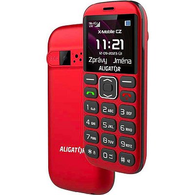 A720 4G Senior červ-čern+st.nab.ALIGATOR