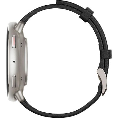 Active 2 Round NFC Black Leather AMAZFIT