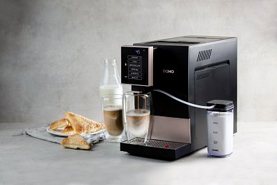 Automatický Espresso kávovar - černobronzový - DOMO DO743K