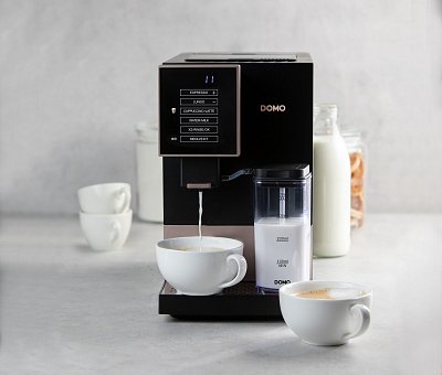 Automatický Espresso kávovar - černobronzový - DOMO DO743K
