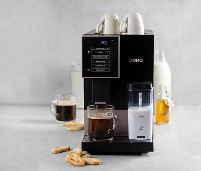 Automatický Espresso kávovar - černobronzový - DOMO DO743K