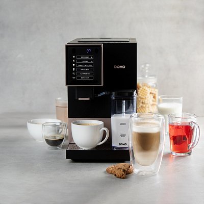 Automatický Espresso kávovar - černobronzový - DOMO DO743K