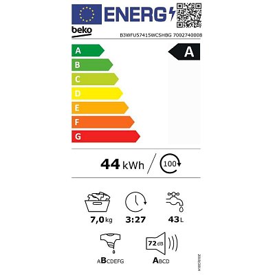 B3WFU57415WCSHBG PRAČKA BEKO