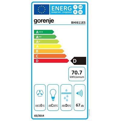 BHI611ES ODSAVAČ PAR VEST. GORENJE