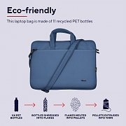 BOLOGNA LAPTOP BAG 16'' ECO BLUE TRUST