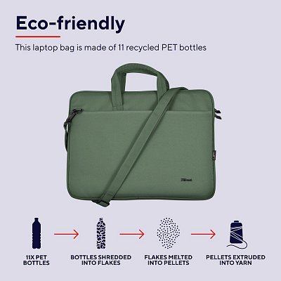 BOLOGNA LAPTOP BAG 16'' ECO GREEN TRUST