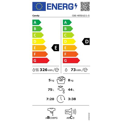 CBD 485D1E-S PRAČKA SE SUŠ. VEST. CANDY