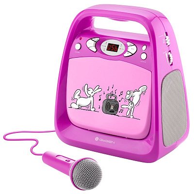 CD přehrávač GoGEN BOB A BOBEK KARAOKE, růžový
