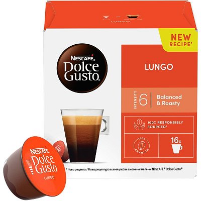 DG LUNGO KÁVOVÉ KAPSLE 16 KS NESCAFE