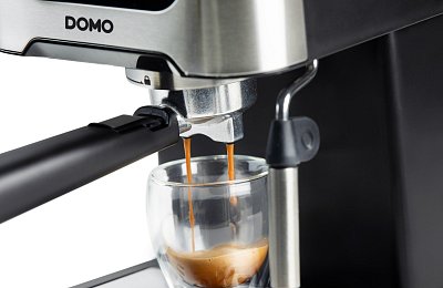 Espresso kávovar pákový - černý - DOMO DO1138K