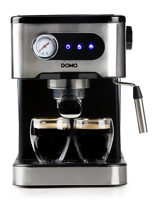 Espresso kávovar pákový - černý - DOMO DO1138K
