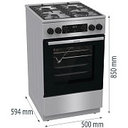 GKS5C75XF SPORÁK KOMBINOVANÝ GORENJE