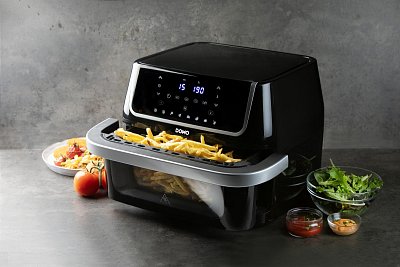 Horkovzdušná fritéza 10 l s průzorem, rodinná - DOMO DO544FR