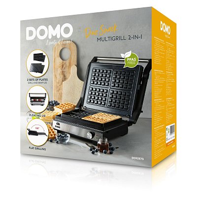 Kontaktní gril a vaflovač 2v1 - DOMO DO9287G