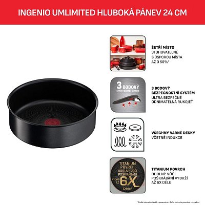 L7633502 hlub. pánev Ingenio 24cm TEFAL
