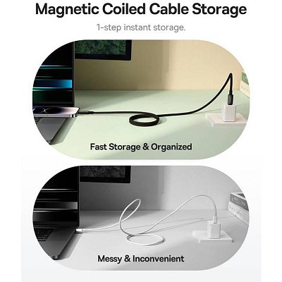 Magnet. kabel USB-C/Lightning 1m 20W