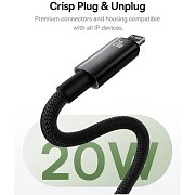 Magnet. kabel USB-C/Lightning 1m 20W