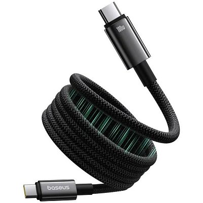 Magnet. kabel USB-C/USB-C 1m 100W černý