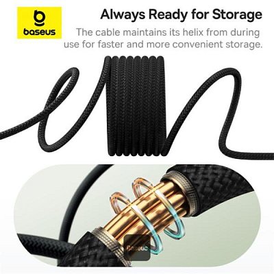 Magnet. kabel USB-C/USB-C 1m 100W černý