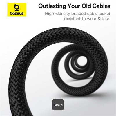 Magnet. kabel USB-C/USB-C 1m 100W černý